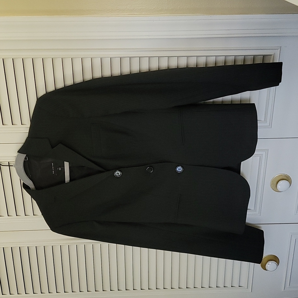 The Limited black pinstripe suit jacket blazer